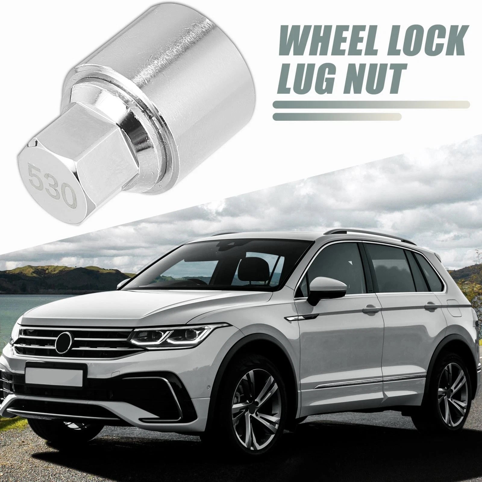 Anti Theft Lug Nut Wheel Lock Key for Volkswagen (Fits Various Models)