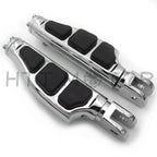 Set of 2 Chrome Flat Wing Footpegs for Harley FXBB FXBR FXBRS FXLR (2018–Later)