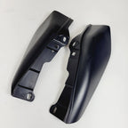 Set of 2 Matte Black Mid Frame Wind Deflectors for Harley Touring (2009–2023)