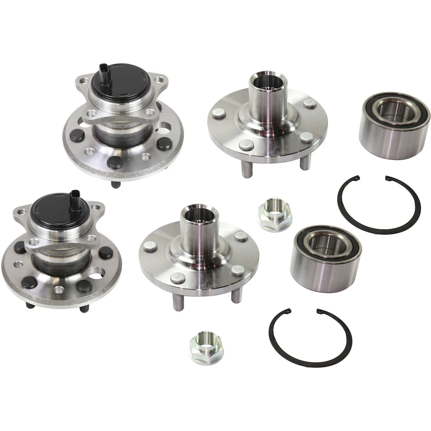 Wheel Hubs for Toyota Camry (2002–2003) Front & Rear 5 Lug with Bearing & Sensor