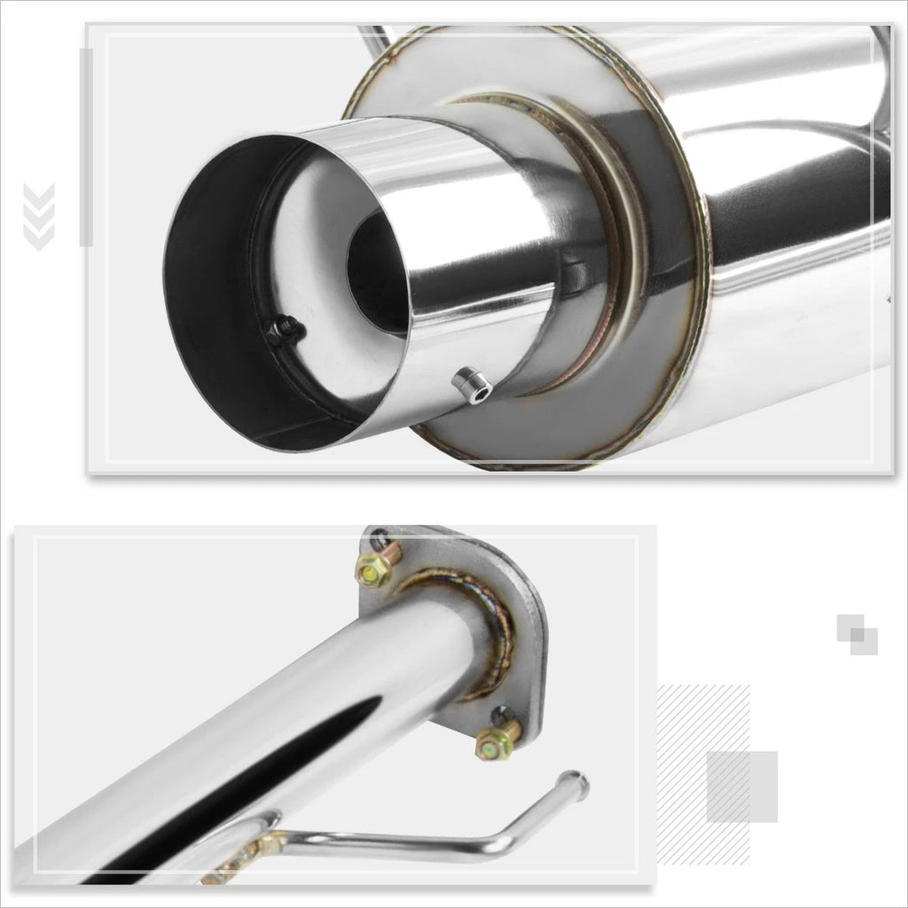 4" Tip Muffler for Nissan Sentra SE-R Spec V (2002–2006) Stainless Steel Catback