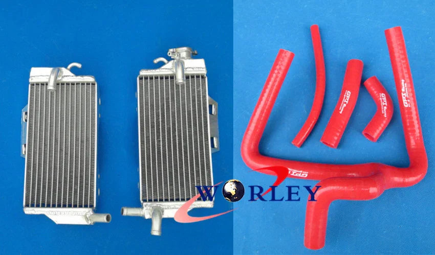 Aluminum Radiator & Silicone Hose Kit for Honda CR250 CR250R (2005-2007)