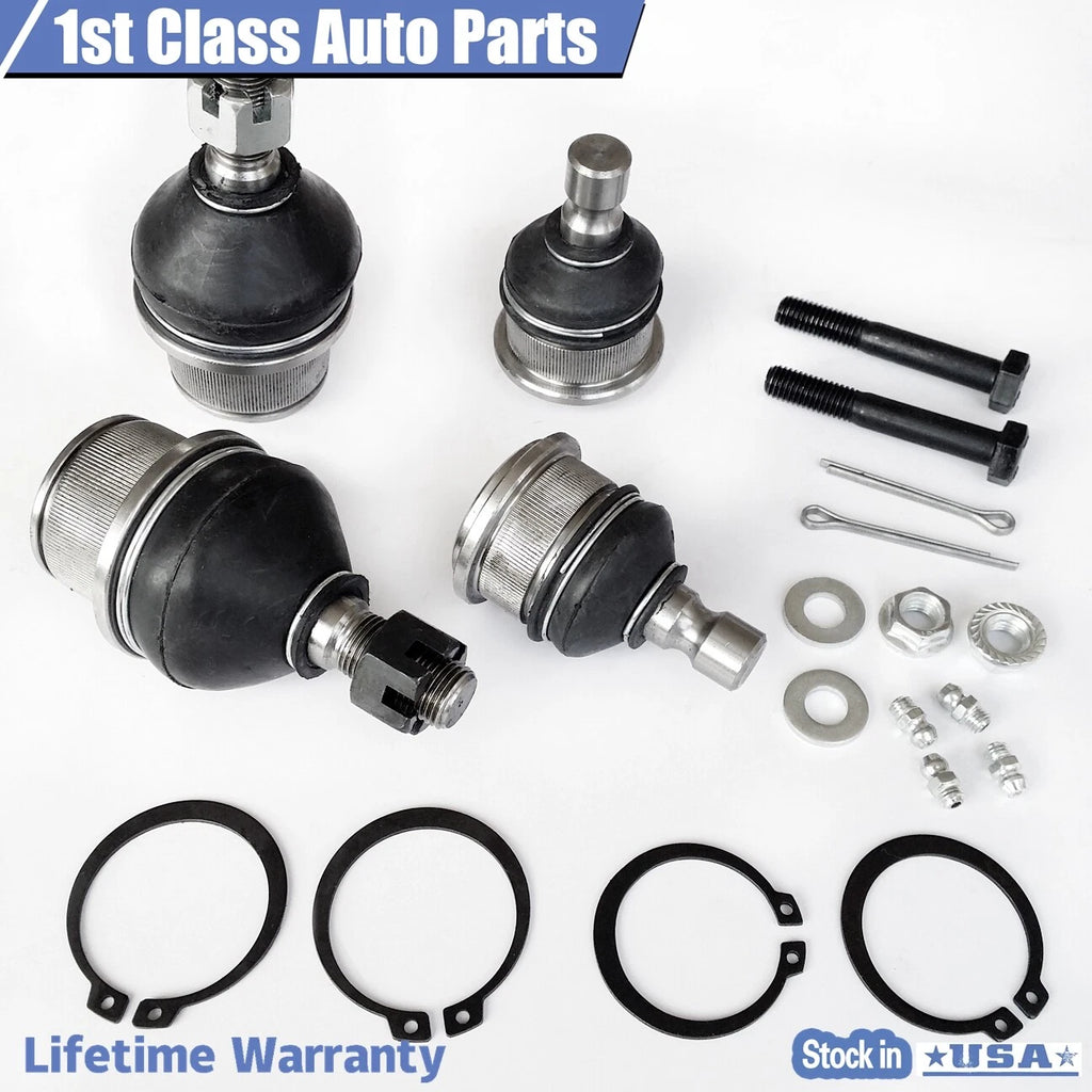Set of 4 Front Suspension Ball Joints for GMC Envoy, Chevy Trailblazer (2002–2009)