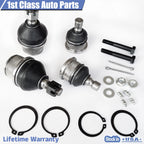 Set of 4 Front Suspension Ball Joints for GMC Envoy, Chevy Trailblazer (2002–2009)