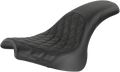 SADDLEMEN Profiler Seat for Harley FXFB/S (2018–2023) - Black Lattice/Smooth