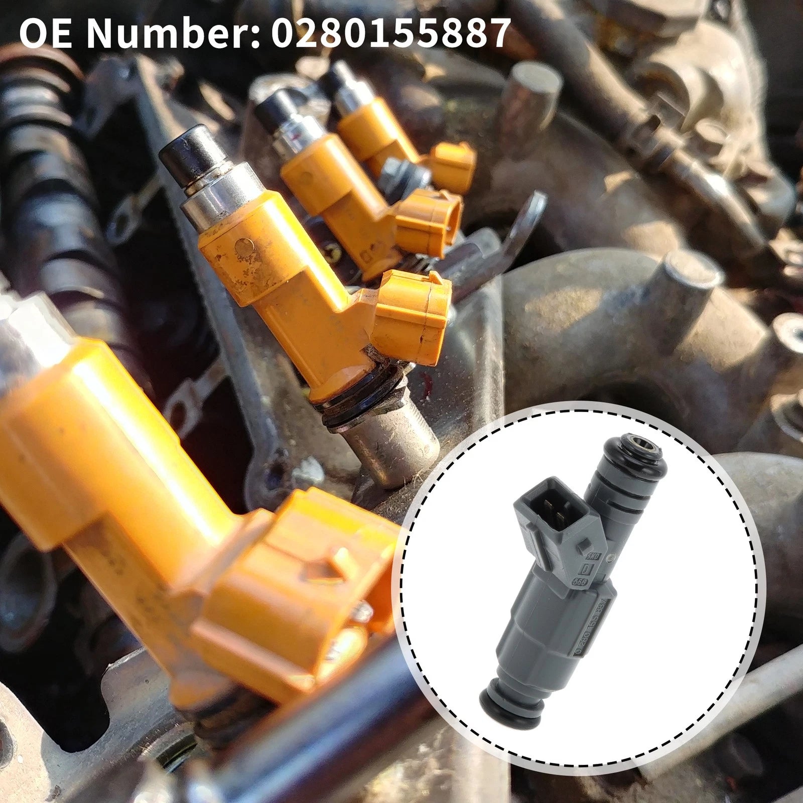 1Pc Fuel Injector No.0280155887 for Ford Escape 2.0 (2001–2004)