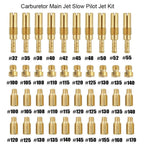30Pcs Carburetor Main Jet & 10Pcs Slow Jet for PWK Keihin OKO CVK