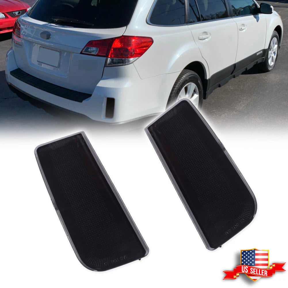 2X Smoke Lens Rear Bumper Reflector Lights for Subaru Outback (2010–2014)