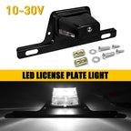 LED License Plate Light Bracket for Trailer UTV ATV Truck Universal