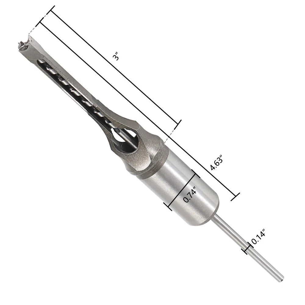 Mortise Bit Set for Woodworking (7 Pack)