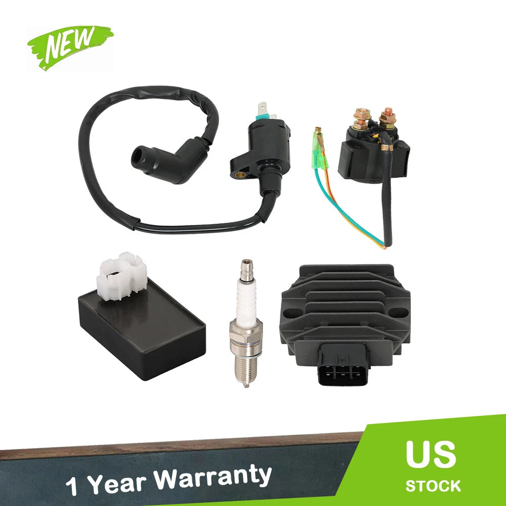 CDI Box Ignition Coil Voltage Regulator Relay Kit for Honda Recon 250 (2002–2023)