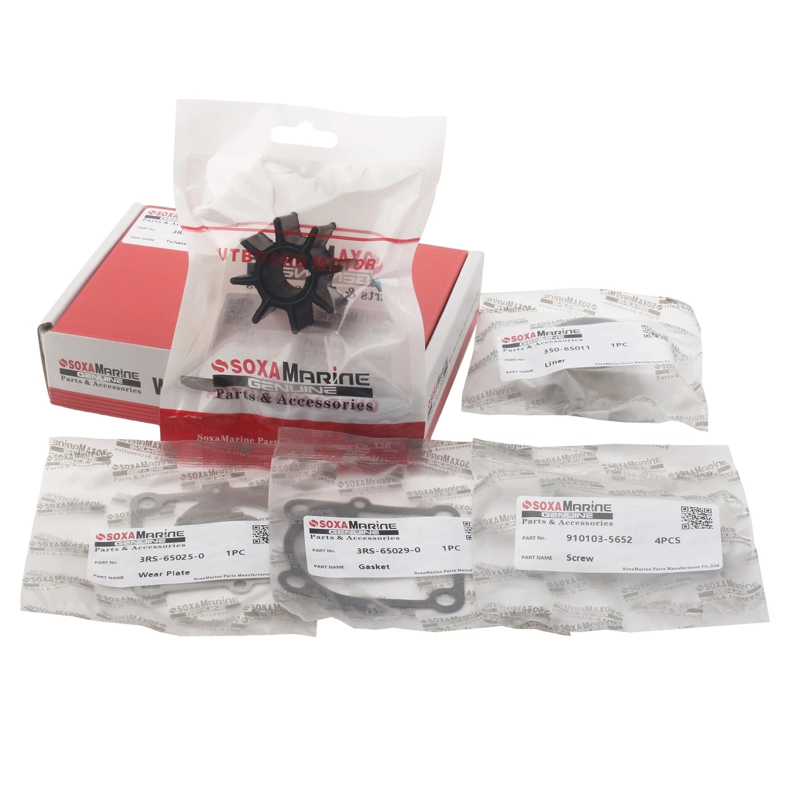 Water Pump Repair Kit for Nissan Tohatsu Outboard 9.9E 15E 20E (1998-8M0135821)