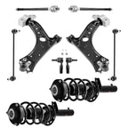 12pcs Suspension Front Strut w/ Control Arm for VW Jetta Golf (2006–2014)