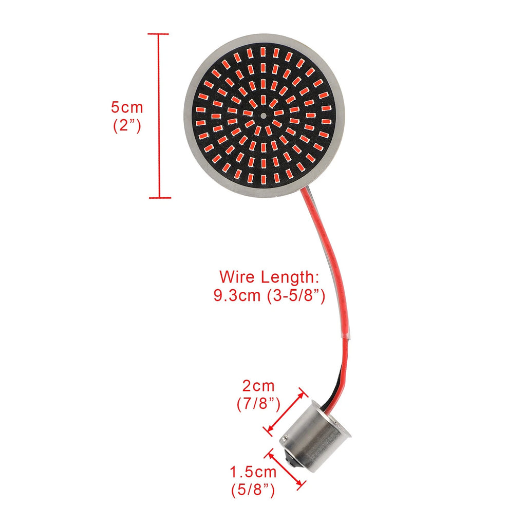 1156 LED Turn Signal Light Inserts for Harley Softail Touring Dyna Sportster