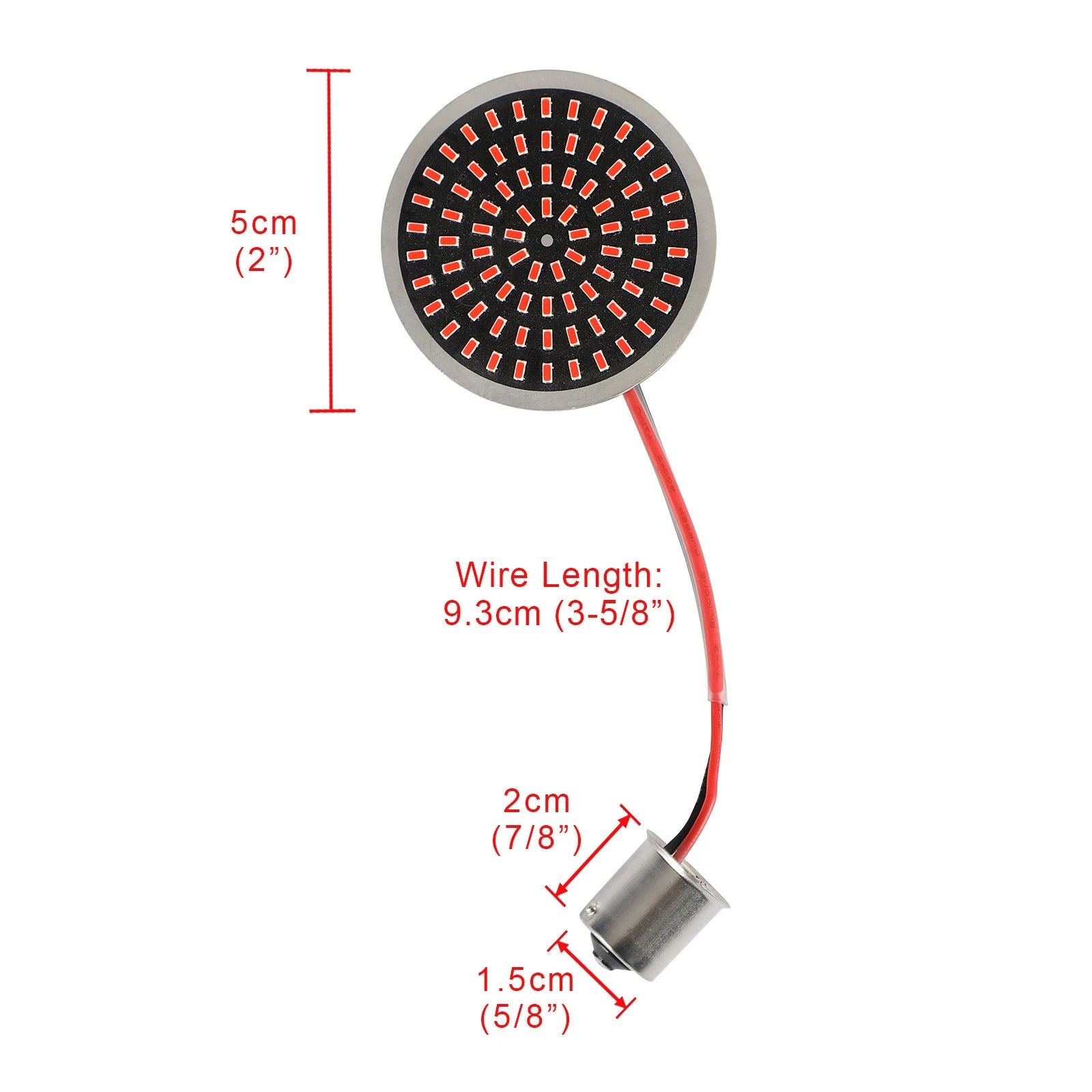 1156 LED Turn Signal Light Inserts for Harley Softail Touring Dyna Sportster