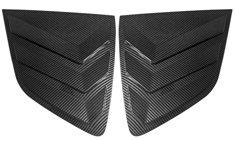 Carbon Fiber Rear Window Triangle Louver Cover for VW Tiguan (2018–2024)