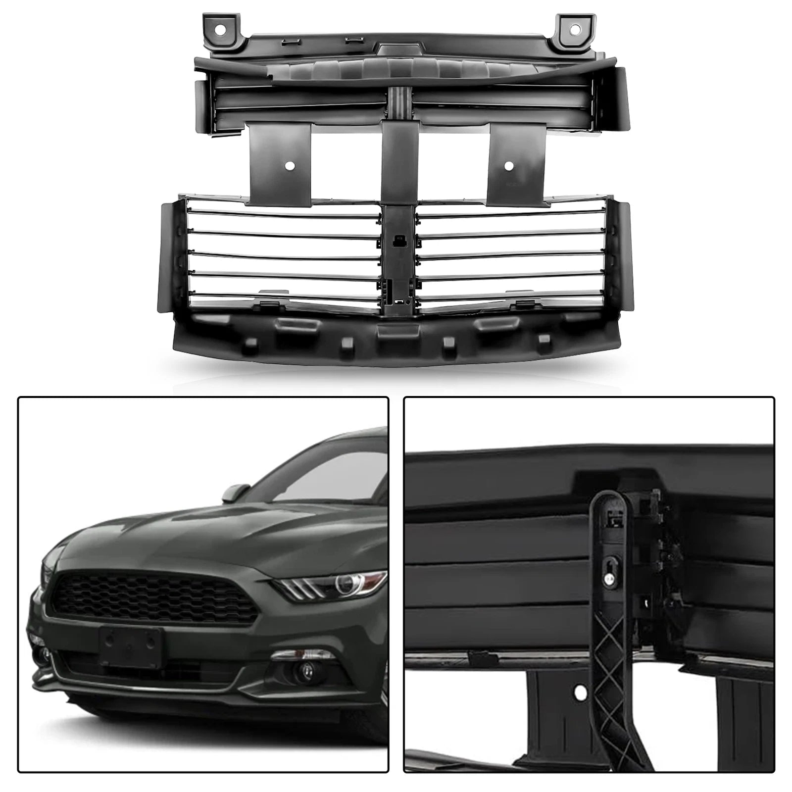 Front grille radiator shutter for Ford Mustang (2015–2016)