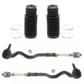 Set of 4 Steering Tie Rod Assemblies & Rack Pinion Bellows for BMW E46 M3