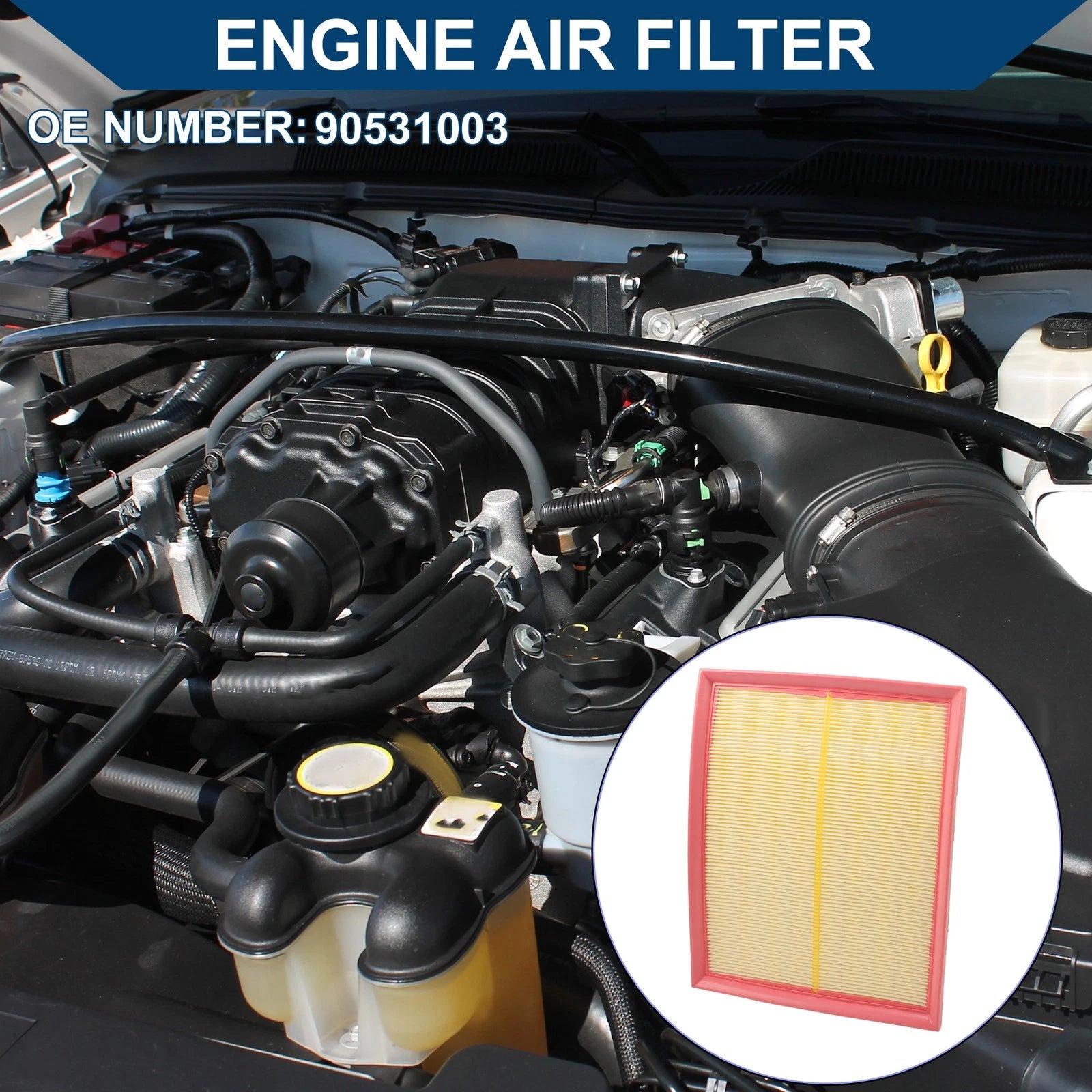 Car Engine Air Filter No. 90531003 for Chevrolet Astra (2000–2008)
