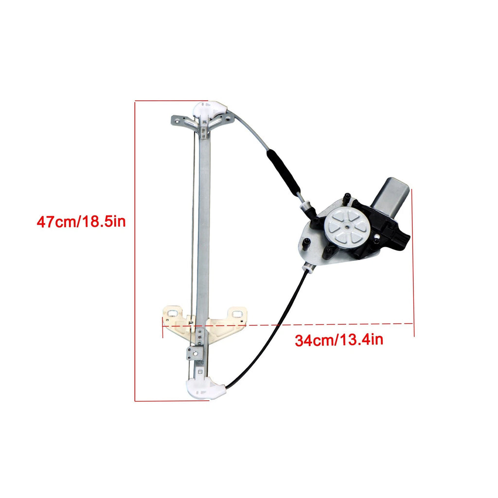 Power Window Regulator for Honda Accord (2003–2007) Rear Driver with Motor