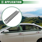 Window Weatherstrip Trim Seal Belt Kit Outer for Toyota Prius (2004–2009) 75710-47010