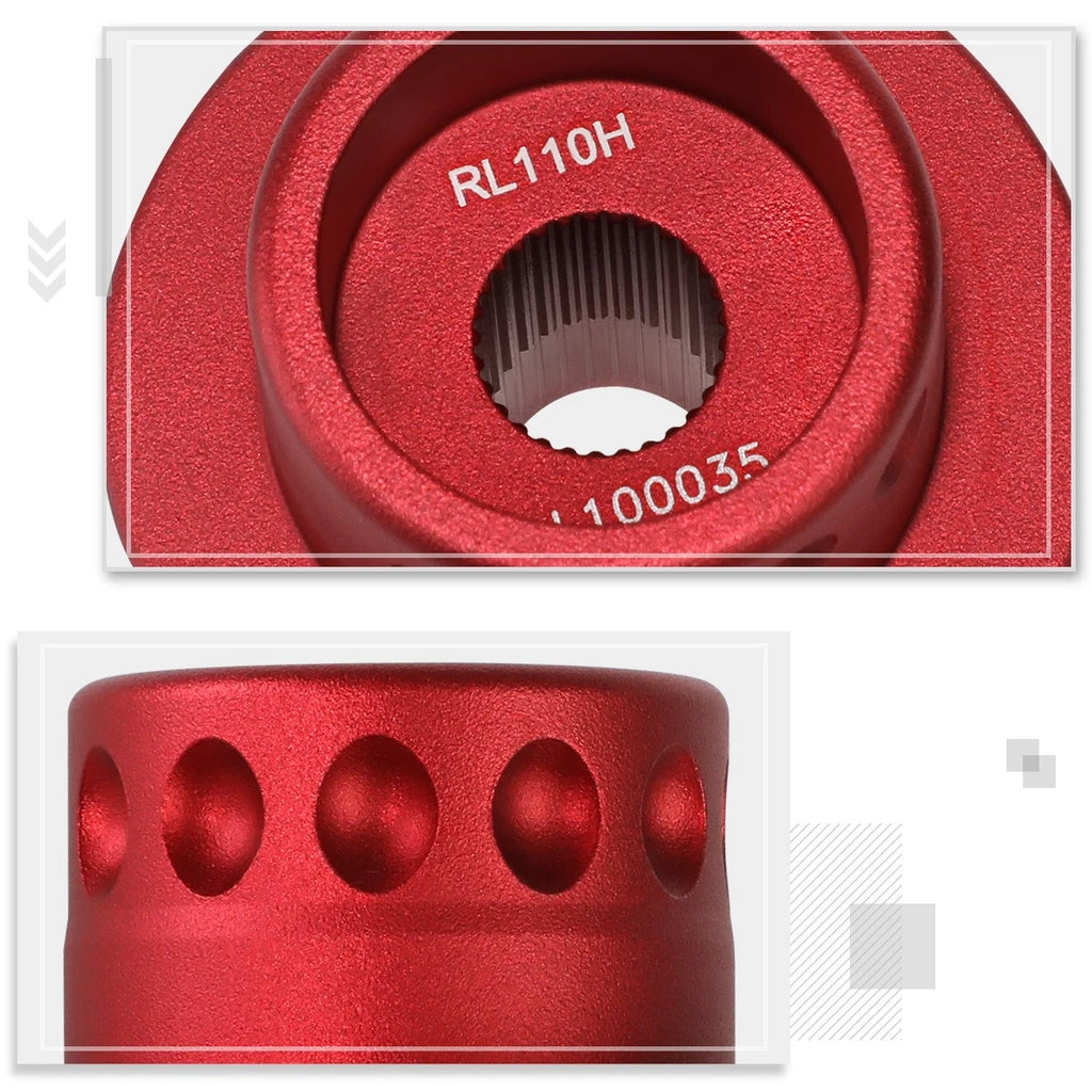 NRG-SRK-RL110H-RD Aluminum Short Hub Adapter for Honda Civic/Prelude (1992–1996)