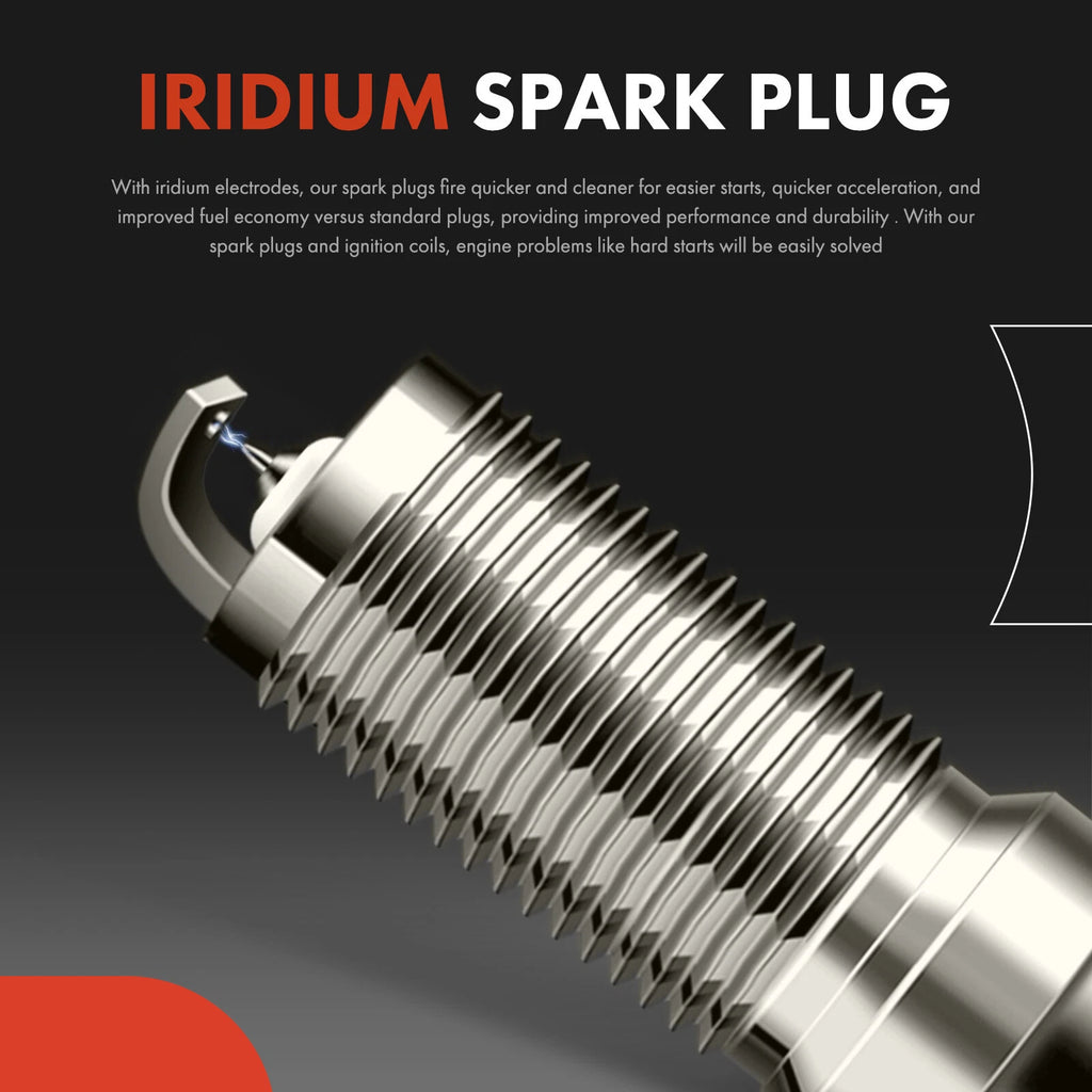 Ignition Coil & Iridium Spark Plugs Set for Ford Focus