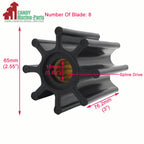 Water Pump Impeller for Cummins Mercruiser Diesel D254 CMD 4.2L 3.0L V6 (47-816814T)