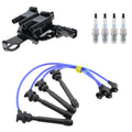 Set of 4 Hitachi Ignition Coils & NGK Spark Plugs for Spectra L4