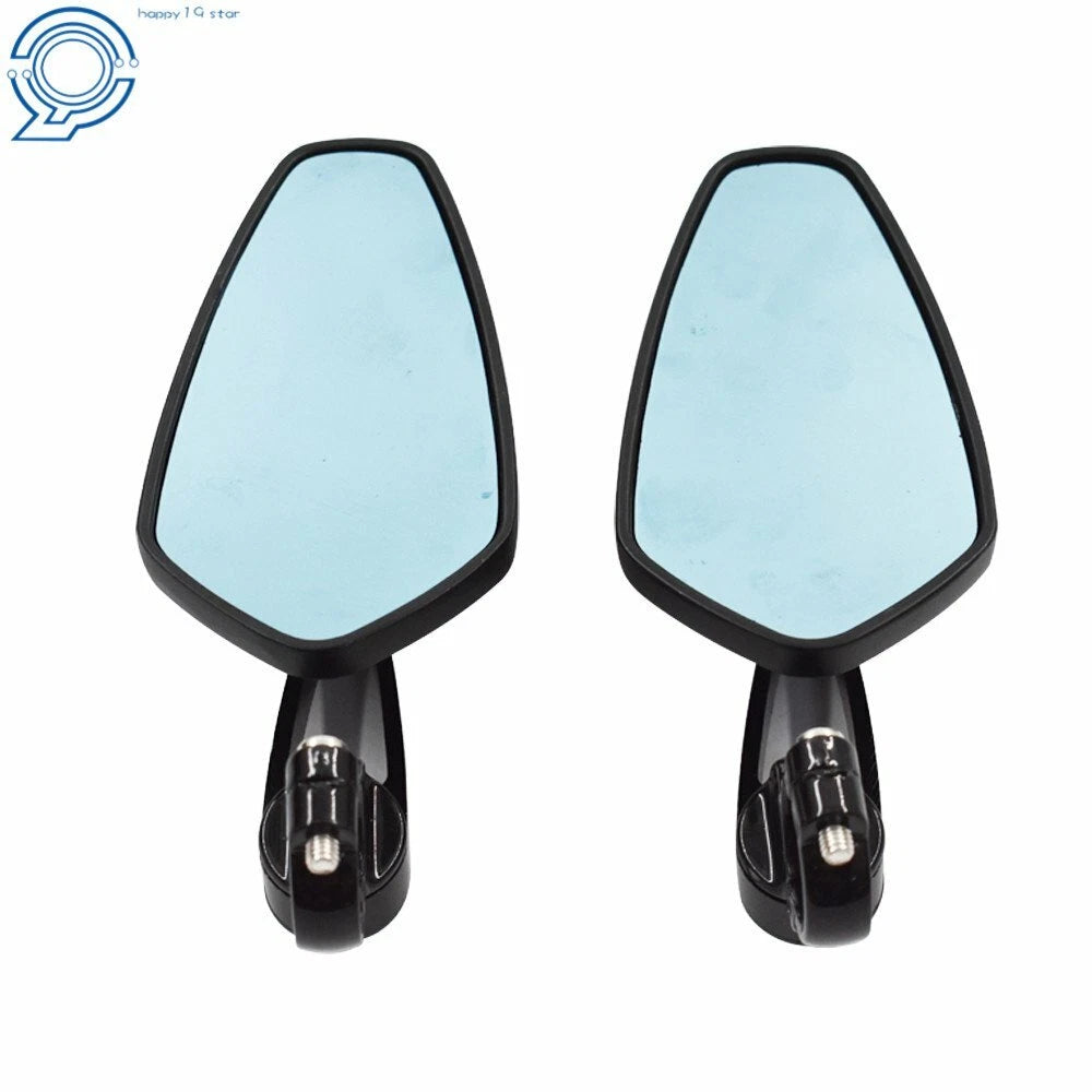 7/8" Handle Bar End Rearview Side Mirrors for Honda Yamaha Motorcycle