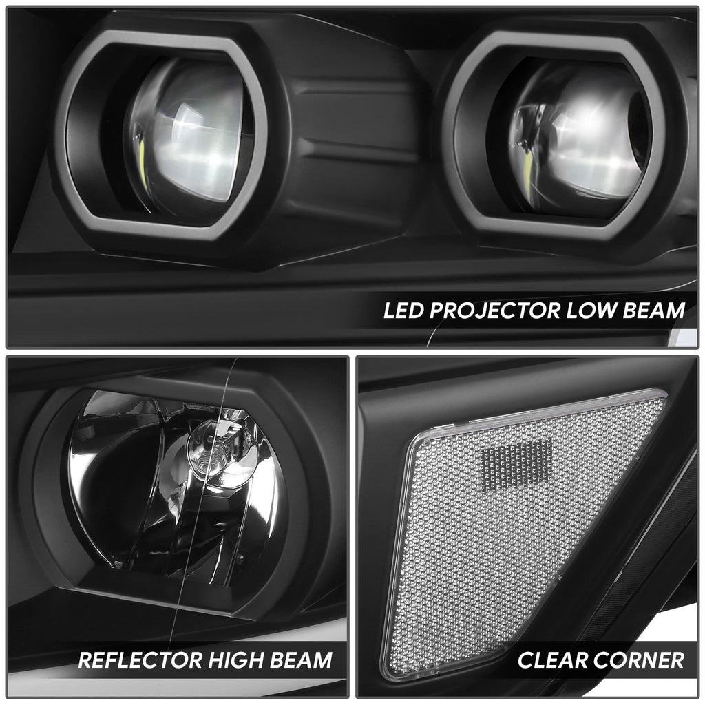 LED Projector Headlights for Nissan Titan XD (2016–2024) - Black Housing
