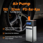 Portable Battery Booster with Air Pump and LED Light for Automotive