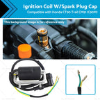 Ignition Coil with Spark Plug Cap for Honda CT90 Trail CM91 (C90M)