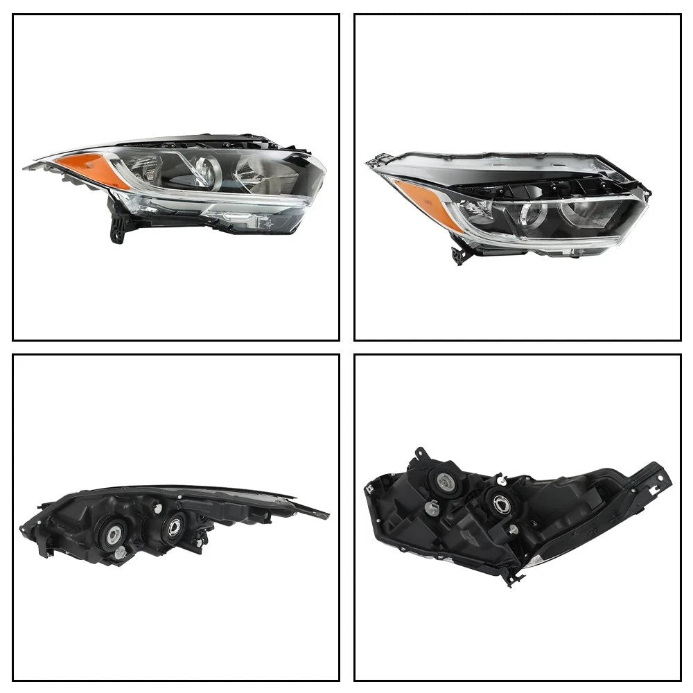 Right Headlight for Honda HR-V (2019–2021) w/ LED DRL Halogen Clear
