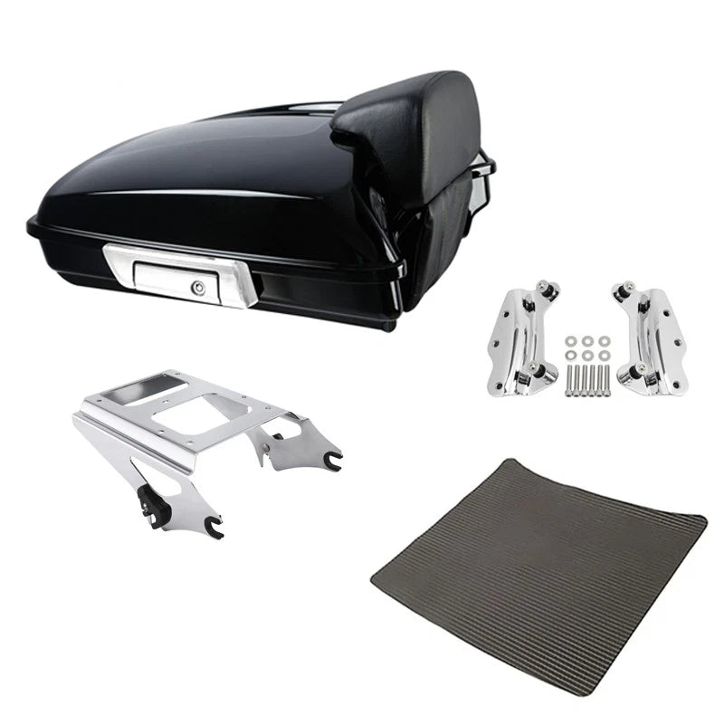 Trunk Backrest Mount Rack Docking Kit for Harley Street Glide (2009–2013)