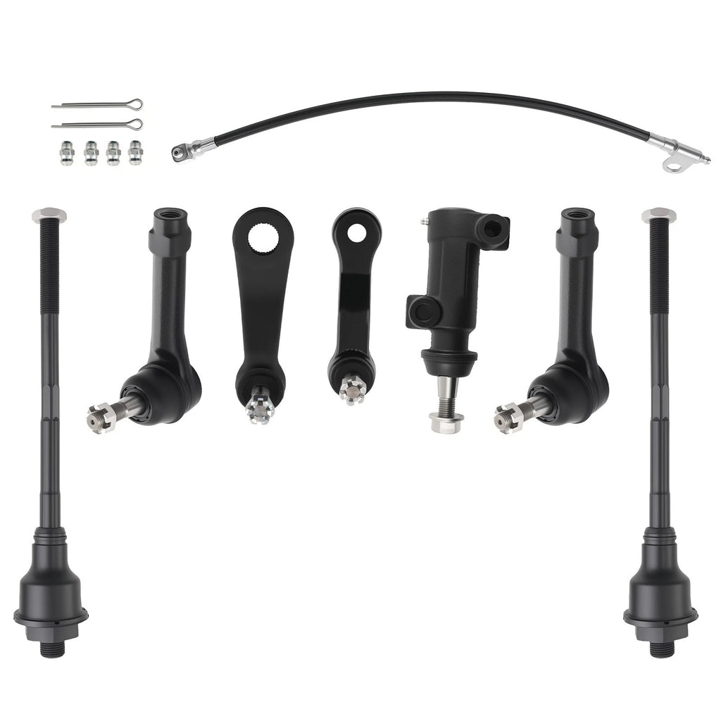 Front Tie Rods, Pitman & Idler Arms for Silverado Sierra 1500 Tahoe Yukon (1999–2006)