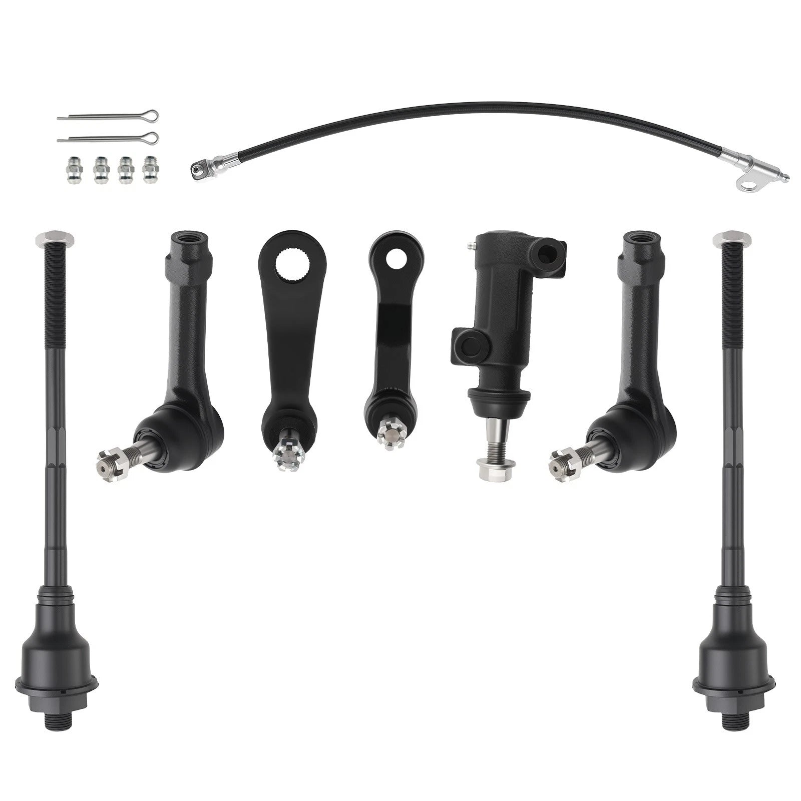 Front Tie Rods, Pitman & Idler Arms for Silverado Sierra 1500 Tahoe Yukon (1999–2006)