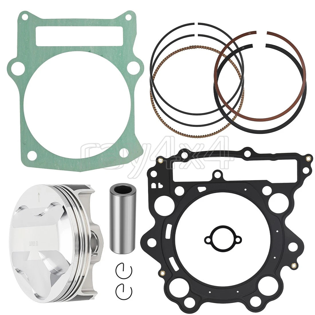 Stock Bore Forged Piston 100mm & Gaskets for Yamaha Rhino 660 (2004–2007)