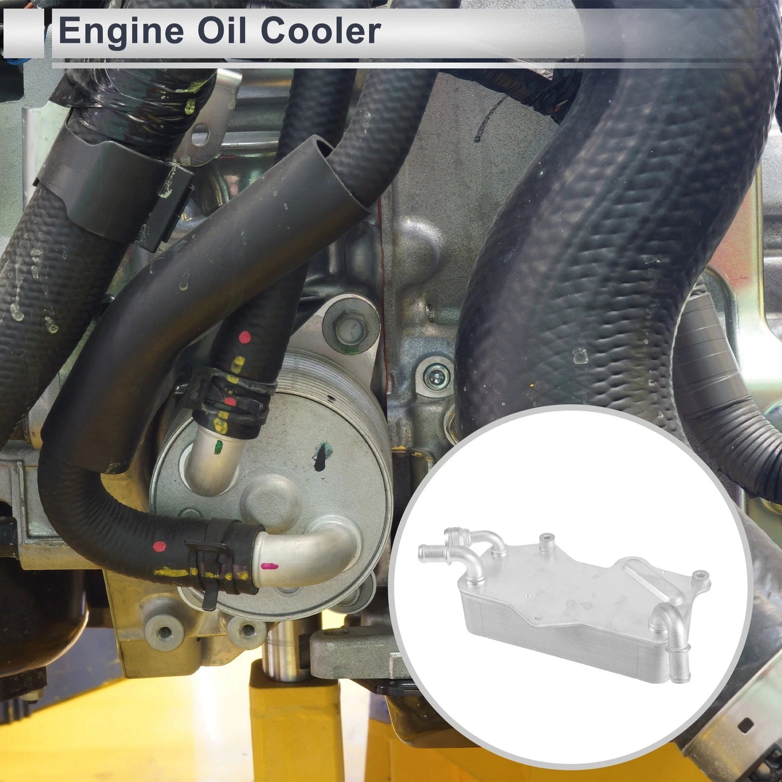 Set of 1 Engine Oil Cooler for Audi A6 (2011–2014) No. 4G0317021M