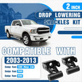 Drop Lowering Shackles 2" Leveling Kit for Dodge Ram 1500 Mega Cab 2500 (2003–2013)