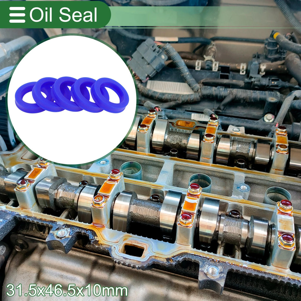 Set of 5 Oil Seal Rotary Shaft Seal TPU 31.5x46.5x10mm High Pressure