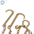 Set of 2 Tow Chains with J-Hooks for Flatbed Trucks (G70)