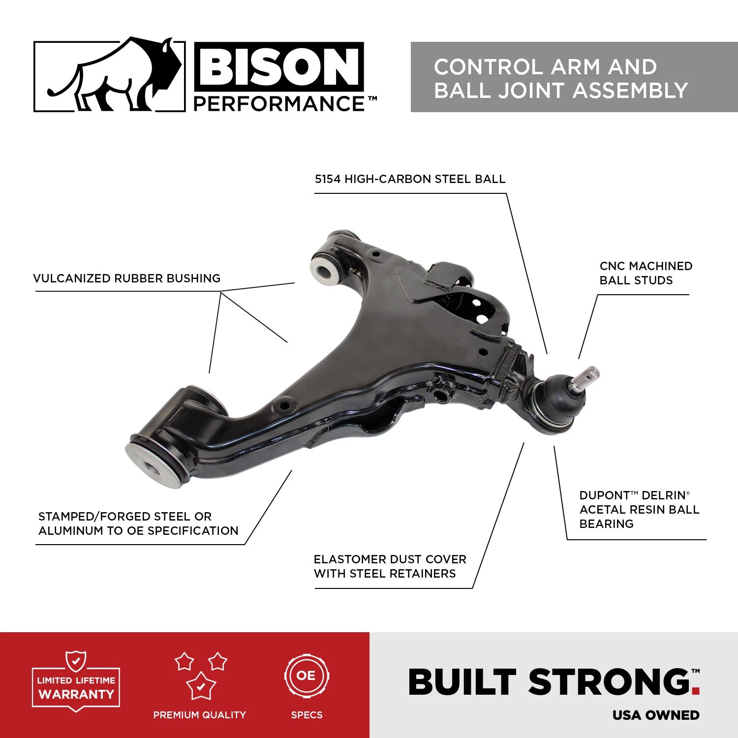 Front Passenger Right Upper Control Arm for Audi A6 Q5 SQ5 (2012–2020)