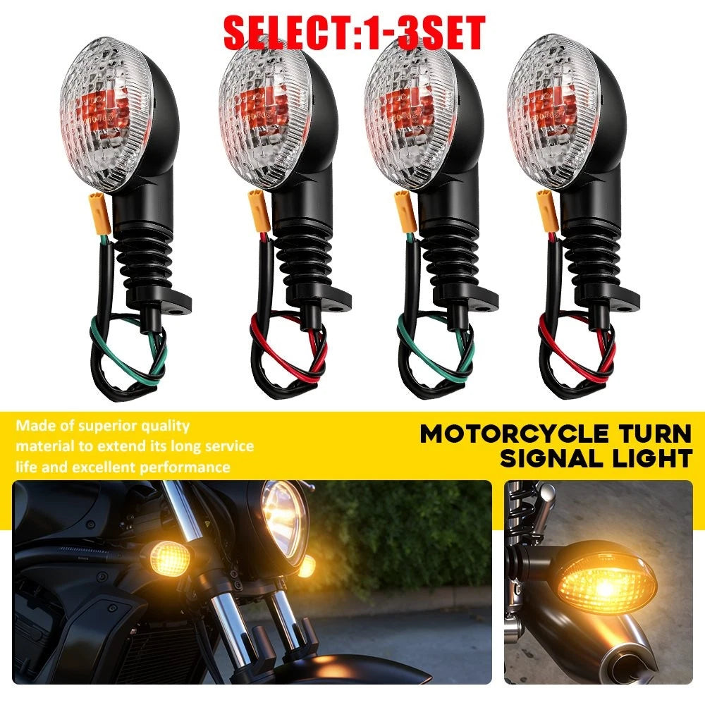 Clear Turn Signal Light for Kawasaki KLX150L (2013–2016) & Vulcan S (2015–2024)