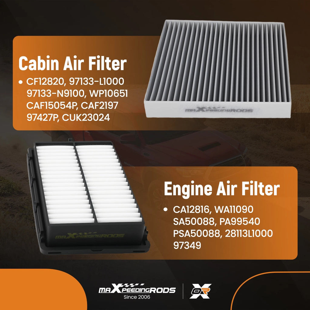 Engine & Cabin Filter Set for Hyundai Tucson/Santa Fe 2.5L (2021–2025) WA11090 SA50088