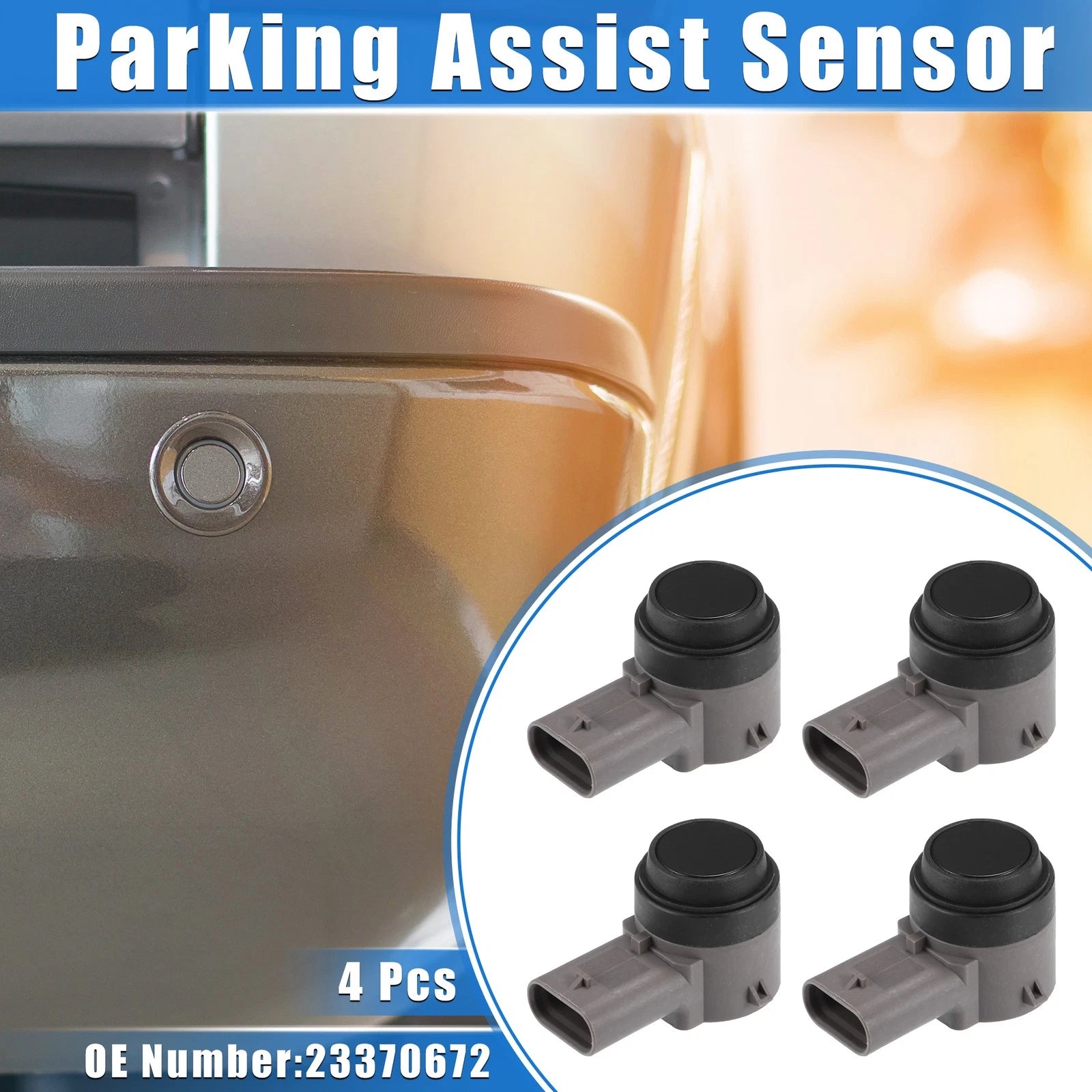 Set of 4 PDC Rear Reverse Parking Assist Sensors NO. 23370672 for Chevrolet Spark (2013–2019)