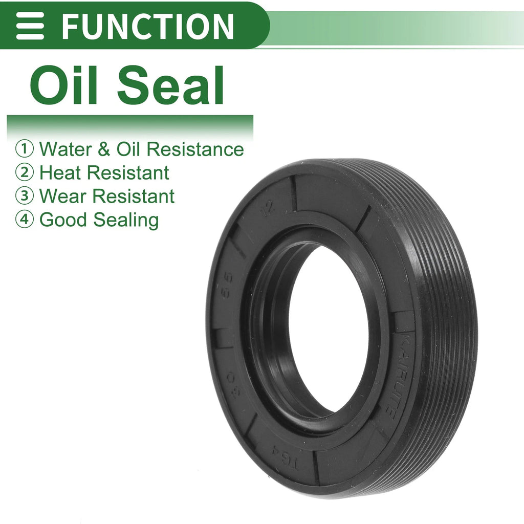 Set of 5 Oil Seal TG4 Lip Seal Ring for Rotary Shaft 30x55x12mm NBR Rubber