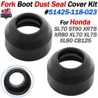 2X Fork Dust Seals for Honda SL70 ST90 XR75 XR80 XL70 XL75 XL80 CB (1970–1980) 51425-118-023
