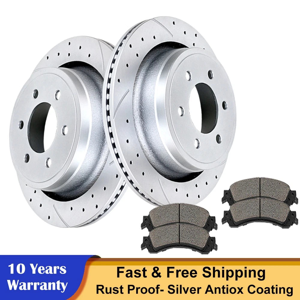 Drilled Slotted Brake Rotor for Ford F-150 (2012–2020)