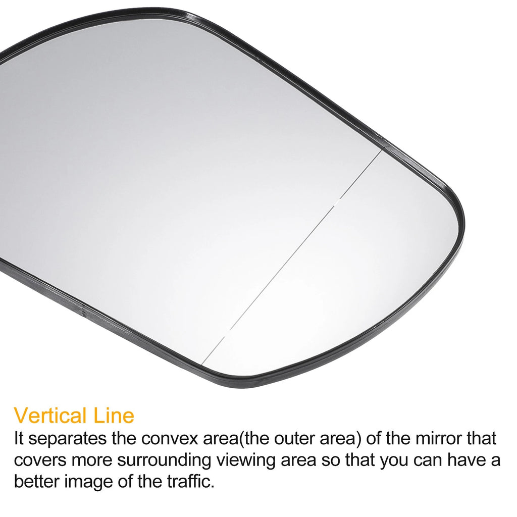Pair Side Mirror Glass with Backing Plate for Mazda 3 6 (Non-heated)
